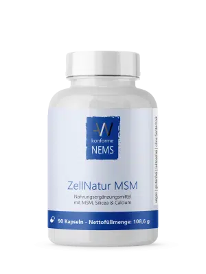ZellNatur MSM mit Silicea & Calcium - 90 Kapseln